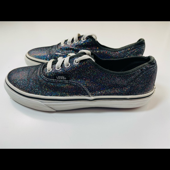 Vans Other - Vans Off The Wall Holographic Glitter Shimmer Sparkly Big Kids Shoe Size 3.5.